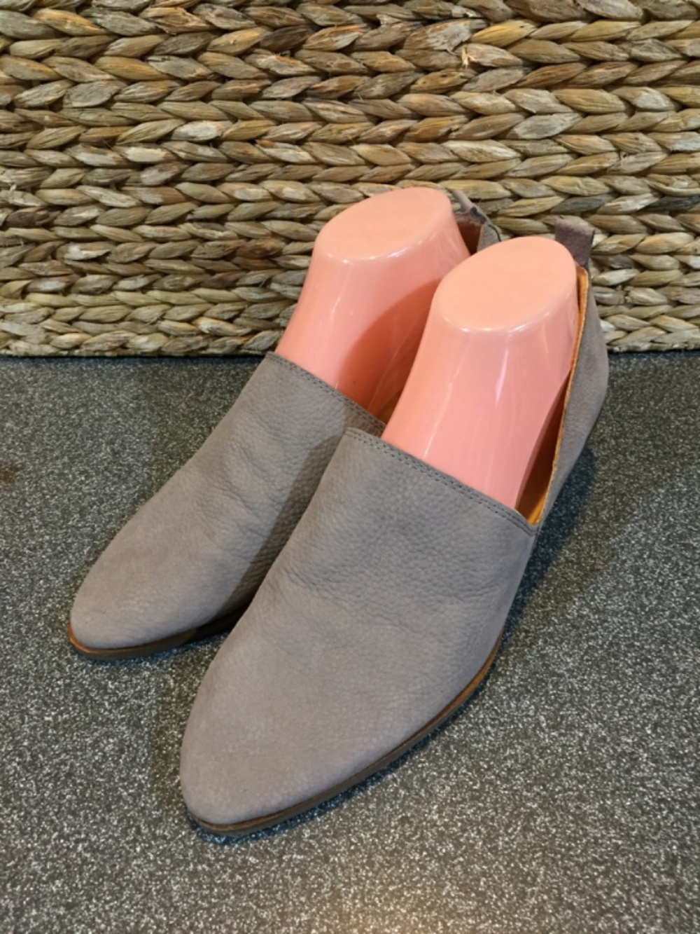Lucky Brand Gray Suede Slip-On Shoes - Picture 6 of 12